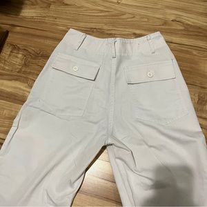 brandy melville white kim pants